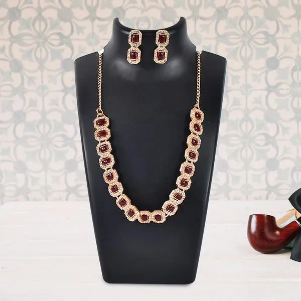 Silver_Polished_American_Diamond_Studded_Necklace_Jewellery_Set_–_Elegant_Women’S_Jewelry