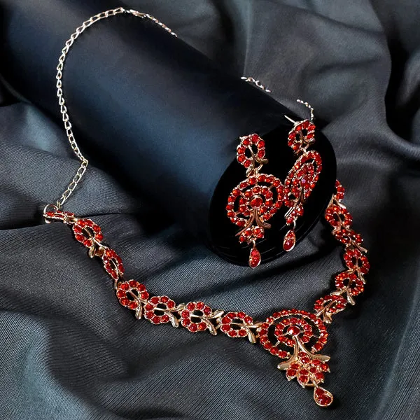 Diamond_Necklace_With_Earring_Set_–_Elegant_Jewelry_For_Women,_Ideal_For_Festive_Formal_Events