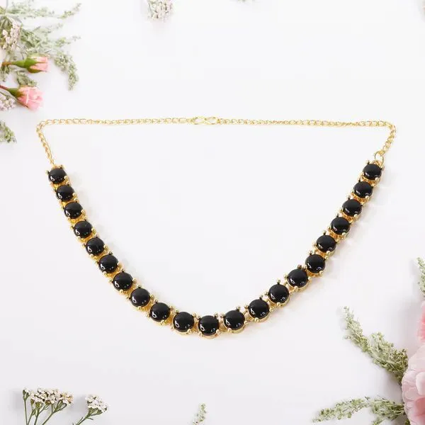 American_Diamond_Elegant_Gold_Plated_Necklace_Set_–_Stunning_Jewelry_For_Women,_Ideal_For_Parties_Celebrations