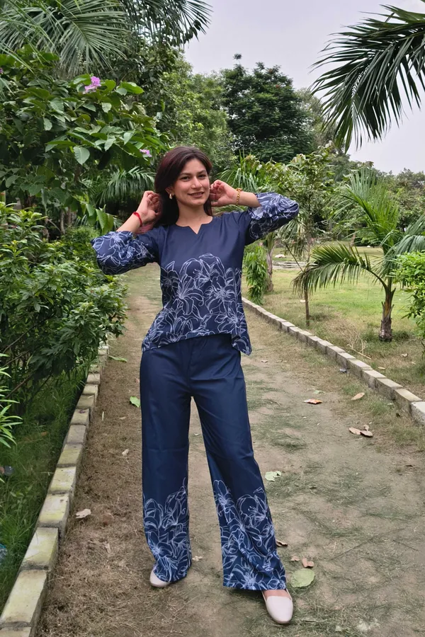Indigo_Premium_Poly_Cotton_Printed_Round_Neck_Co-Ord_Set_For_Women