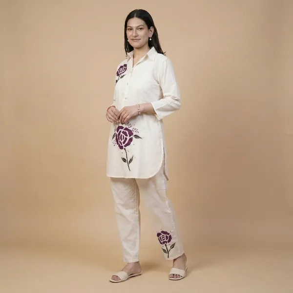 White_Premium_Cotton_Embroidered_Co-Ord_Set_For_Women