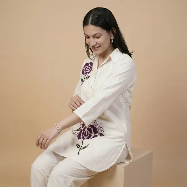 White_Premium_Cotton_Embroidered_Co-Ord_Set_For_Women