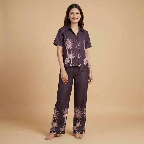 Black_Premium_Poly_Cotton_Floral_Printed_Co-Ord_Set_For_Women
