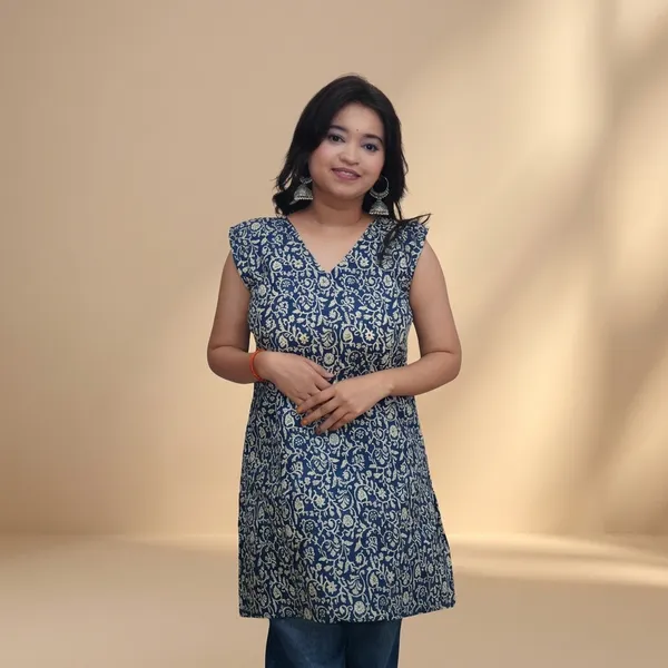 Indigo_Premium_Cotton_Handblock_Printed_Kurti_For_Women