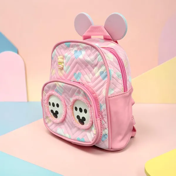 Pink_Quilted_Fabric_Smiley_Face_Kids_Backpack