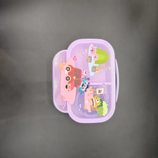 Purple_Plastic_Cartoon_Divided_Meal_Tray_Lunch_Box_For_Kids