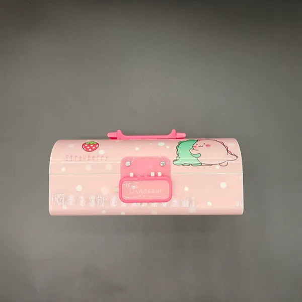Pink_Plastic_Strawberry_Character_Multi-Compartment_Pencil_Box_For_Kids
