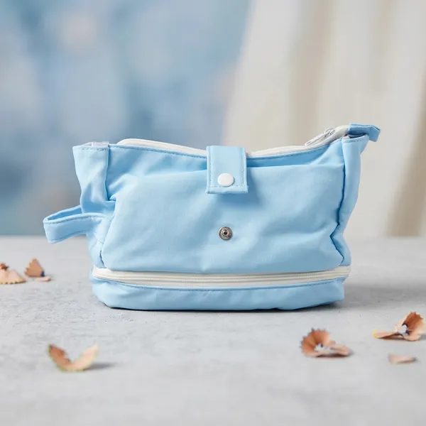 Blue_Polyester_Dual-Compartment_Pencil_Pouch_For_Kids