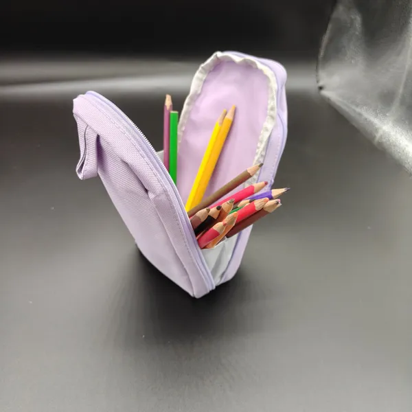 Purple_Polyester_Kuromi_Multi-Compartment_Pencil_Pouch_For_Kids