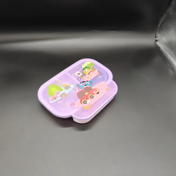 Purple_Plastic_Cartoon_Divided_Meal_Tray_Lunch_Box_For_Kids