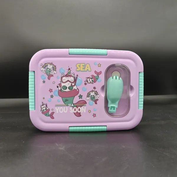 Pink_Plastic_Sea_Theme_Lunch_Box_With_Spoon_For_Kids