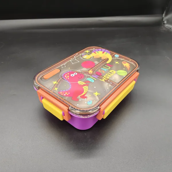 Multicolor_Plastic_Dinosaur_Print_Dual_Compartment_Lunch_Box_For_Kids