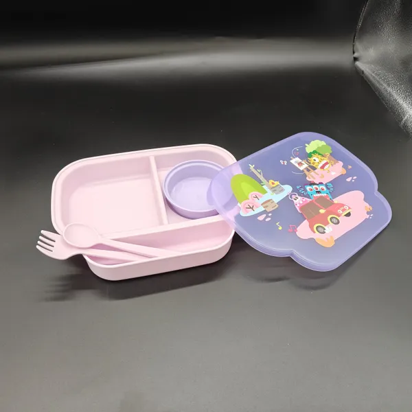 Purple_Plastic_Cartoon_Divided_Meal_Tray_Lunch_Box_For_Kids