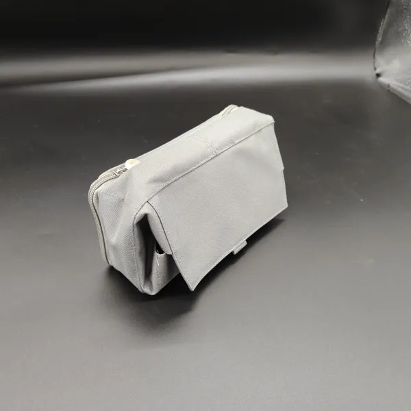 Grey_Polyester_Multi-Compartment_Pencil_Case_For_Kids