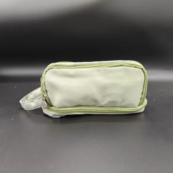Cream_Green_Polyester_Dual_Compartment_Pencil_Pouch_For_Kids