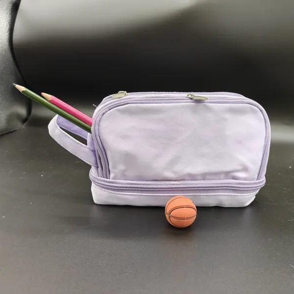 Lavender_Purple_Polyester_Dual_Compartment_Pencil_Pouch_For_Kids