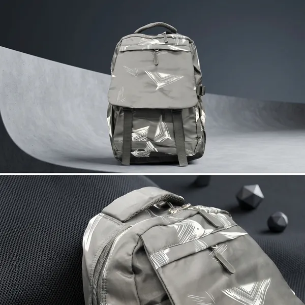 Grey_White_Polyester_Arrow_Print_Backpack_For_Kids