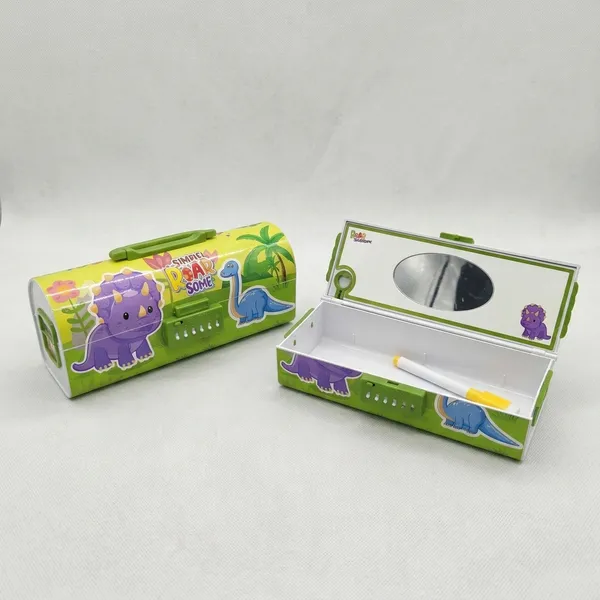 Multicolor_Plastic_Dinosaur_Printed_Dual-Compartment_Pencil_Box_For_Kids