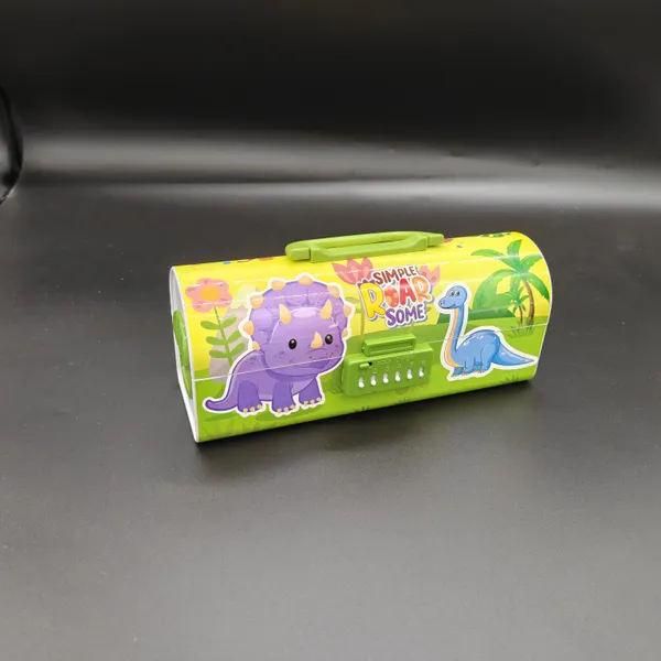 Multicolor_Plastic_Dinosaur_Printed_Dual-Compartment_Pencil_Box_For_Kids