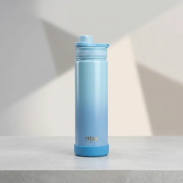 Tyeso_Frosted_Blue_Stainless_Steel_Flip_Top_Water_Bottle_700_ml