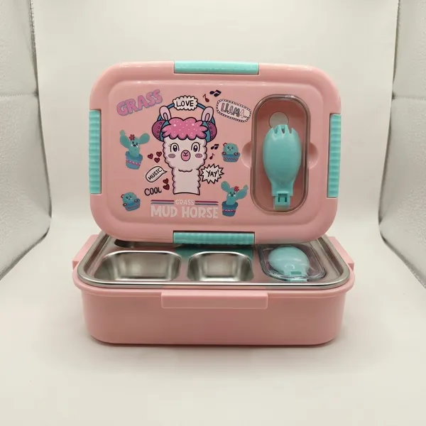 Pink_Stainless_Steel_Multi_Compartment_Lunch_Box_For_Kids