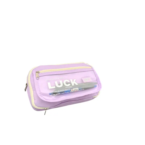 Purple_Polyester_Printed_Pencil_Pouch_With_Transparent_Pocket_For_Kids