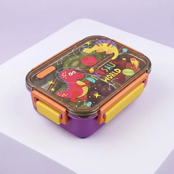 Multicolor_Plastic_Dinosaur_Print_Dual_Compartment_Lunch_Box_For_Kids