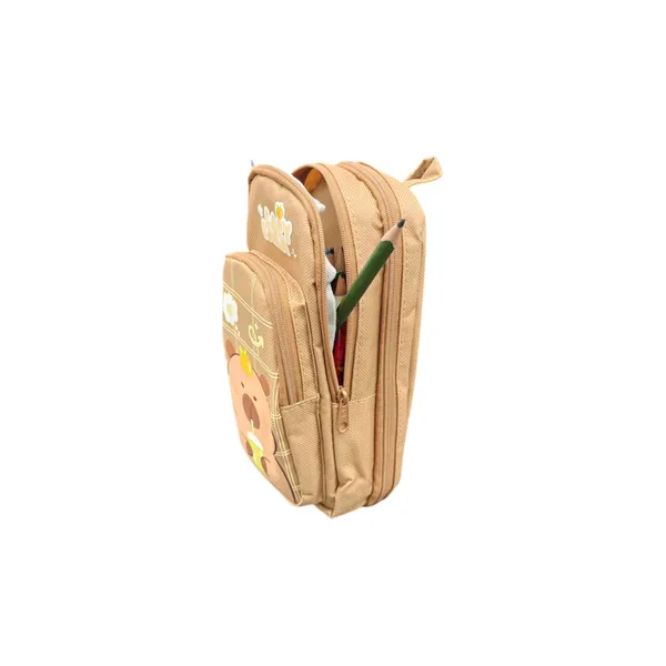 Brown_Polyester_Bear_Cartoon_Multi-Compartment_Pencil_Pouch_For_Kids