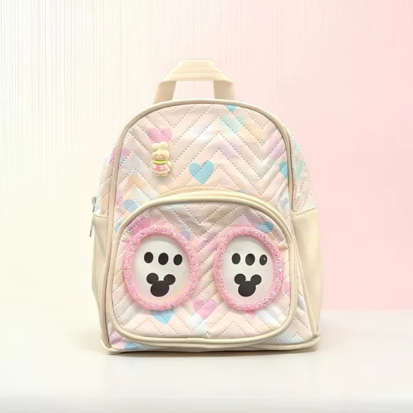 Yellow_Quilted_Fabric_Pastel_Smiley_Face_Mini_Backpack_For_Kids