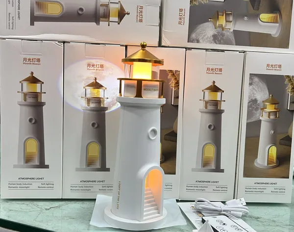 Lighthouse_Shaped_Atmosphere_Light_With_Warm_Led_And_Adjustable_Brightness