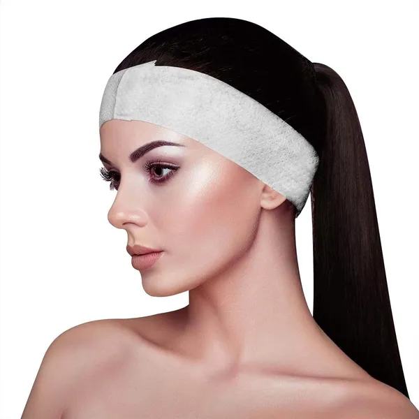 White_Non_Woven_Disposable_Spa_Facial_Headband