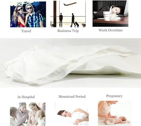 White_Non_Woven_Disposable_Spunlace_Briefs_For_Women__Pack_Of_3