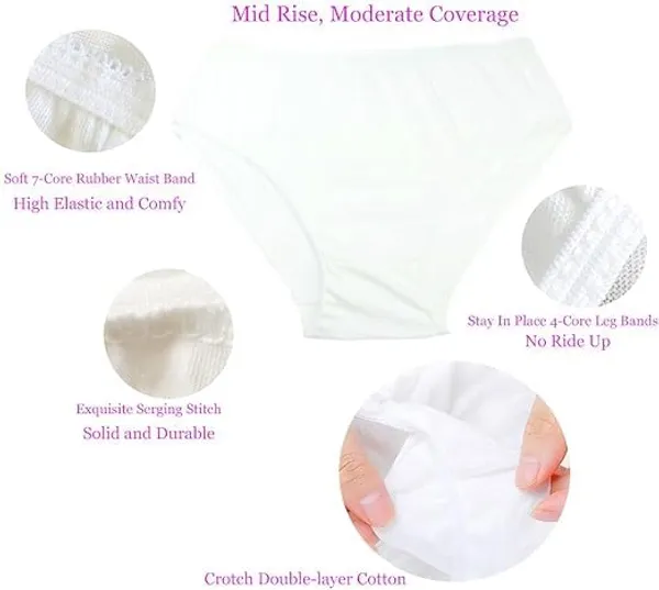 White_Non_Woven_Disposable_Spunlace_Briefs_For_Women__Pack_Of_3