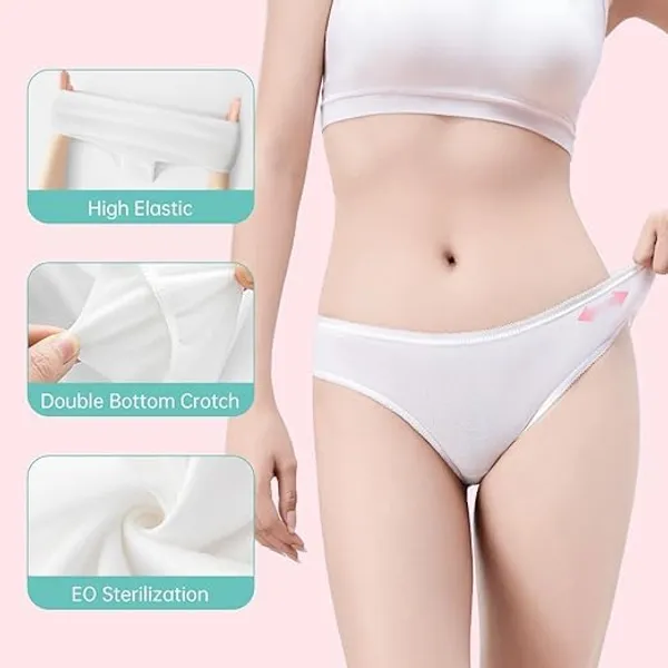 White_Non_Woven_Disposable_Spunlace_Briefs_For_Women__Pack_Of_3