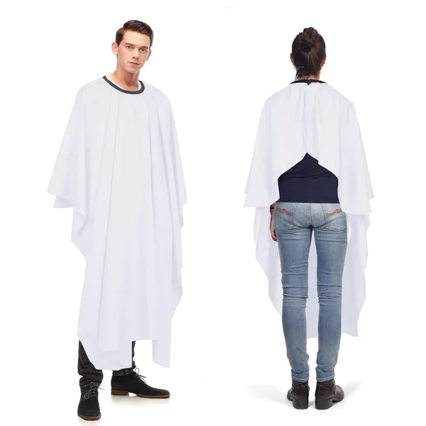 White_Non_Woven_Disposable_Hair_Cutting_Salon_Apron_(Pack_of_20_)