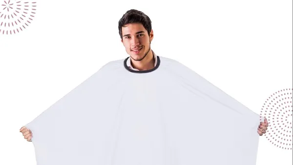 White_Non_Woven_Disposable_Hair_Cutting_Salon_Apron_(Pack_of_20_)