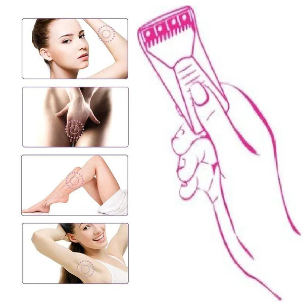 White_Teflon_Coated_Stainless_Steel_Disposable_Razor_For_Women