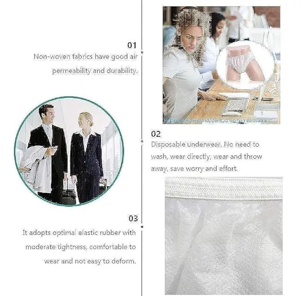 White_Non_Woven_Disposable_Briefs_For_Women_Pack_Of_3