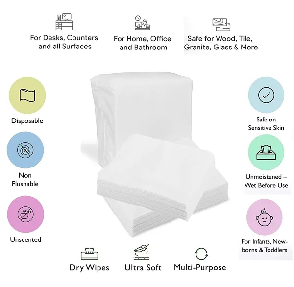 White_Non_Woven_Disposable_Absorbent_Face_Towel_(Pack_of_3)
