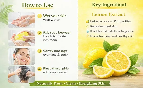 Kostilla_Lemon_Bathing_Soap_Refreshing_Citrus_Cleanse_Oil_Control_Revitalizing_Bath_Care_Pack_Of_3_(3x100G)