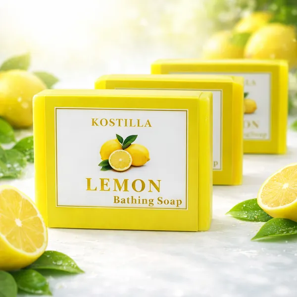 Kostilla_Lemon_Bathing_Soap_Refreshing_Citrus_Cleanse_Oil_Control_Revitalizing_Bath_Care_Pack_Of_3_(3x100G)