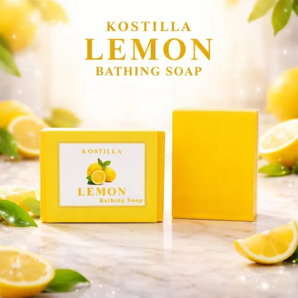 Kostilla_Lemon_Bathing_Soap_Refreshing_Citrus_Cleanse_Oil_Control_Revitalizing_Bath_Care_Pack_Of_3_(3x100G)