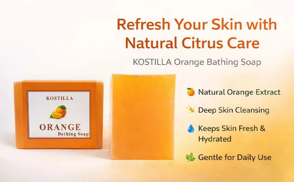 Kostilla_Orange_Bathing_Soap_Refreshing_Citrus_Cleanse_Natural_Glow_Revitalizing_Bath_Care_Pack_Of_3_(3x100G)
