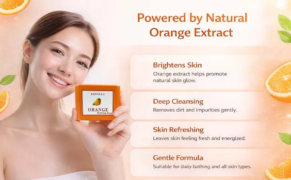 Kostilla_Orange_Bathing_Soap_Refreshing_Citrus_Cleanse_Natural_Glow_Revitalizing_Bath_Care_Pack_Of_3_(3x100G)