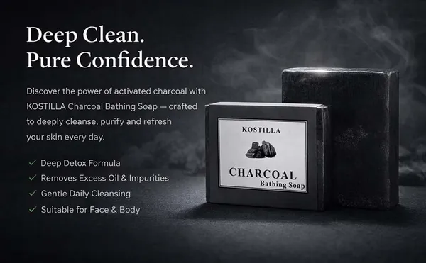 Kostilla_Charcoal_Bathing_Soap_-_Pack_of_1_(100g)