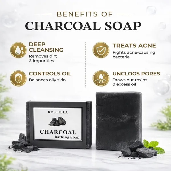 Kostilla_Charcoal_Bathing_Soap_-_Pack_of_1_(100g)