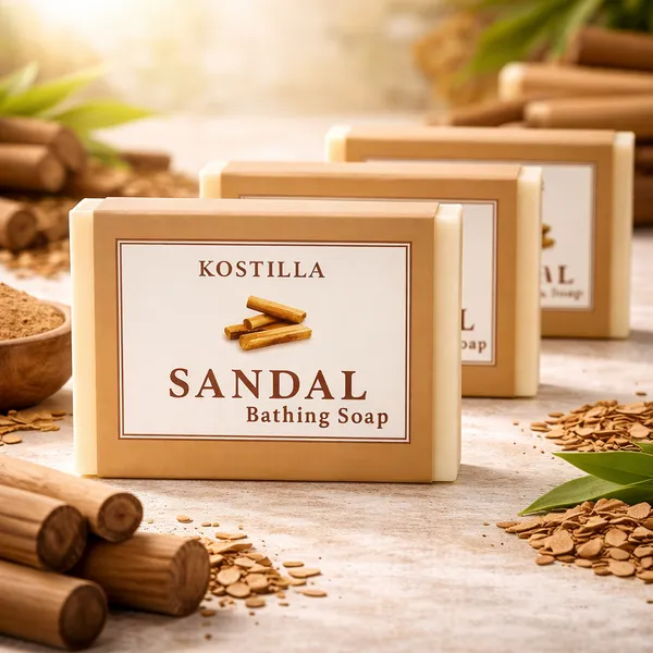 Kostilla_Sandal_Bathing_Soap_Cooling_Skin_Soothing_Care_Gentle_Herbal_Cleanser_Pack_Of_3_(3x100G)