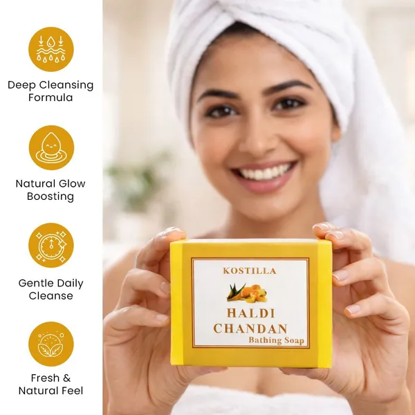 Haldi_Chandan_Bathing_Soap_100G_Turmeric_Sandalwood_For_Glowing_Skin_Gently_Cleanses_Nourishes_Suitable_For_All_Skin_Types