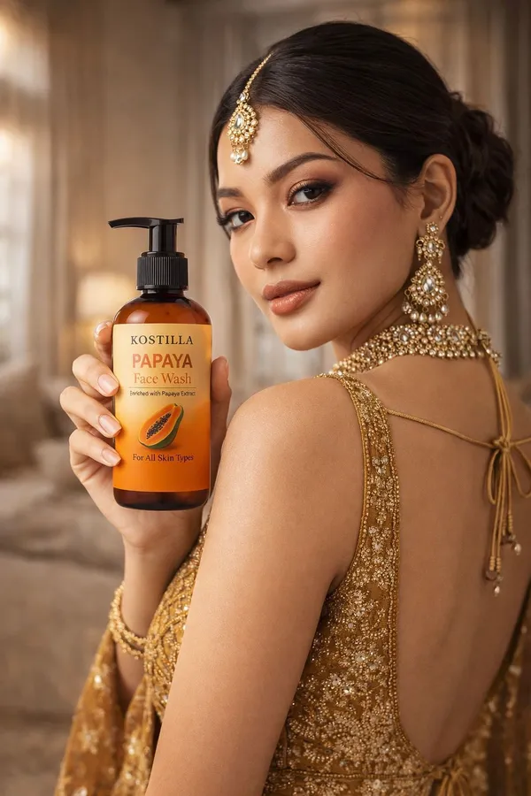 Kostilla_Papaya_Face_Wash_Removes_Tan_Dirt_Excess_Oil_Brightening_Refreshing_Cleanser_300_Ml