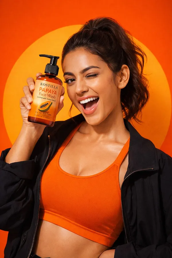 Kostilla_Papaya_Face_Wash_Removes_Tan_Dirt_Excess_Oil_Brightening_Refreshing_Cleanser_300_Ml